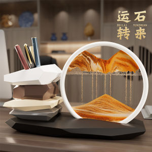 Đồ Trang Trí Nhà Sáng Tạo Cát Trưng Cảm Giác Cao Cấp Phòng Khách Đồ Trang Trí Văn Phòng Quà Tặng Khai Trương Bút Cọ