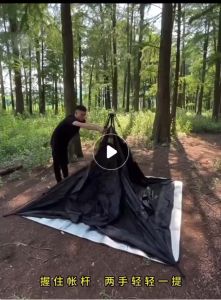 Automatic Tent 5-8 People 2 Doors with canopy Camp Auto Outdoor UV Foldable Khemah Auto Tents Camping Khemah Tidur 天幕帳篷