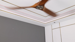 60-inch ceiling fan DC motor with six speeds and forward and reverse rotation with timing function solid wood fan with 3 solid wood original wood color fan blades suitable for living room dining room bedroom home and other places