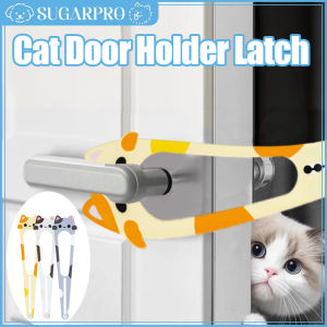 Cat Door Holder Latch Adjustable Dog Door Stopper Elastic Gate Lock Flex Latch Strap Keep Dog Out From Entering Pet Gate Supply