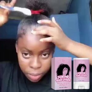 EELHOE Batang Lilin Rambut Tahan Lama Rambut Membentuk Melicinkan Keriting Rambut Kecil Kilauan Semula Jadi Batang Minyak Rambut Pepejal