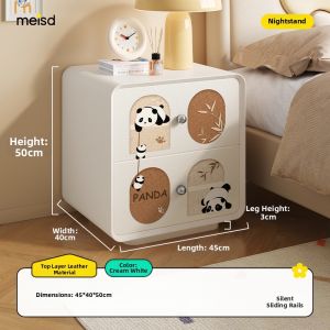 MEISD | Cream Style Nightstand Small Storage