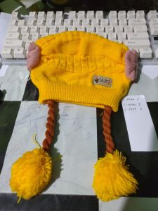 Topi kupluk kepang bayi perempuan free nama kupluk bayi model rambut kepang Kupluk anak free nama terbaru dan terlaris free nama custom suka suka