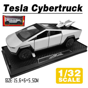 LEO 1:24 & 1:32 Tesla pickup truck alloy model car for kids monster truck toys for boys cars toys for kids gift