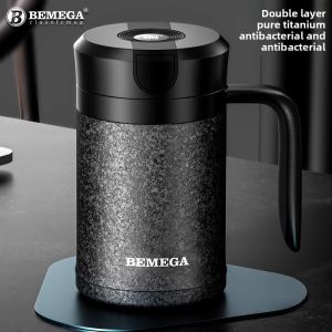 Bemega | Pure Titanium Insulated Cup Tea Water Separation Large Capacity