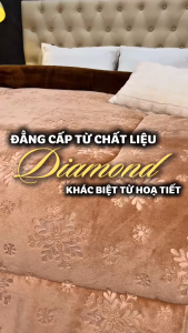 Chăn lông cừu Lasante Diamond 3 lớp dày dặn ấm áp kích thước 2.1x2.4m
