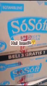 16 Pcs SoSoft Deterjen Cair 80ML Renceng Beli 3 Gratis 1