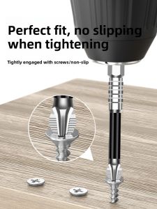 Strong Magnetic Anti-Slip High Hardness Electric Screwdriver Tool Set Hex Handle Cross Bit Set Powerful Hand Drill JGZUI S2