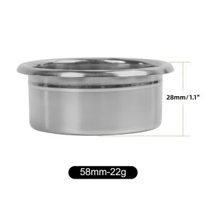 IKAPE | Giỏ Lọc Cà Phê Espresso Bằng Thép Không Gỉ IKAPE 54mm/58mm Chiết Xuất Cao Dòng Chảy Đều Đạt Chuẩn Thực Phẩm Dành Cho Portafilter Không Đáy Màu Vàng/bạc
