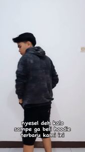 Bayar di Tempat (COD) Jaket Hodie Pria Washing Tengkorak & Jumper Sweter Gambar Simple