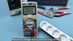 ANENG | Portable ANENG DM950 Digital Multimeter 1999 Counts AC DC Volt Current Resistance Capacitance Diode HFE Data Hold Auto Power Off