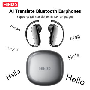 Miniso | MINISO MS218 TWS Earbuds Bluetooth 6.0 HiFi Stereo ENC Call Noise Reduction 30H Playback Semi-In-Ear Comfort Wireless Headphones
