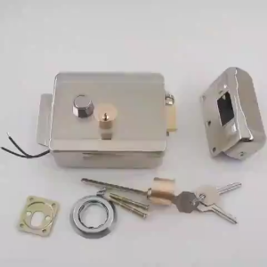 Smart Electric Gate Door Lock Secure Electric Metallic Lock Electronic Door Lock Door Access Control for Home Office Apartment Warehouse