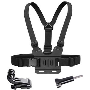 VeFly | Chest Strap Mount Belt for Gopro Hero 12 11 10 9 8 7 6 Insta360 R X2 DJI OSMO Action Camera Harness for Go Pro Accessories