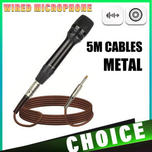 Dynamic Black Metal Microphone Professional Studio Condenser Mic Stand Included for Podcasting Streaming YouTube Karaoke