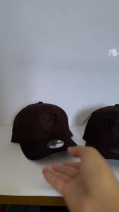 Topi Baseball Distro Cap Raiders 9281 Bordir Timbul Full Black Terbaru 2024