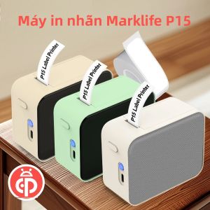 Máy In Nhiệt Không Dây Bluetooth Marklife P15 Máy Dán Nhãn Mini Di Động Tương Tự Như Máy Dán Nhãn D11 D110 D101 Với Chức Năng Nạp Giấy Tự Động