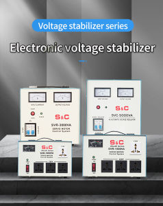 SVR-5000 VA AVR 50/60HZ Automatic Voltage Regulator Servo Motor Type 5000W Time Delay Power On 1000VA/1500VA/3000VA/5000VA