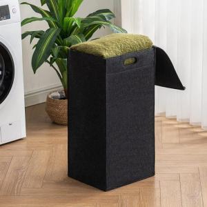 Foldable Lid Handle Storage Basket 80L