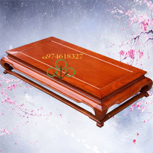 Bàn osin trơn lớn chân cong làm bàn trà ăn cơm gô hương cao 20cm