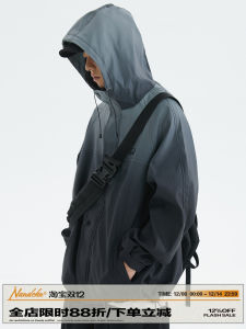 Mens Casual Hoodie Jacket Embroidered Lettering Spring Autumn Loose Fit Couples Fashion Polyester Fiber Zipper Closure