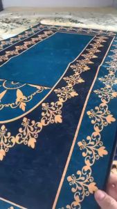 Sajadah bulu halus Kilat/glossy/silk Uk 50x100cm