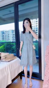 Slimming Dotted Bowknot French Dress