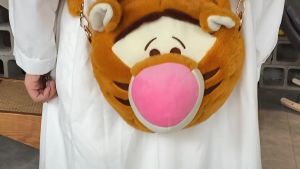 [Hàng siêu cấp] Túi đeo chéo gấu Stitch xanh nhồi bông cỡ lớn bản Dây Nhung Lông phong cách hoạt hình Disney dễ thương