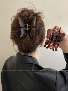 Butterfly Design ~ Internet Celebrity Simple Hair Clip Female Back Head Fancy Acrylic Jaw Clip Large Shark Clip New Arrival
