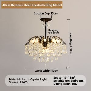 OUCHAO | Vintage Luxe French Style Crystal Chandelier