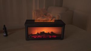Máy Khuếch Tán Hương Thơm Lò Sưởi Mini Ngọn Lửa Nhiều Màu Sắc Máy Tạo Độ Ẩm Không Cần Nước 280ml Có Hẹn Giờ Tự Động Tắt Điều Khiển Từ Xa Cho Quà Tặng Gia Đình Máy Tạo Độ Ẩm Không Khí Để Bàn Siêu Âm