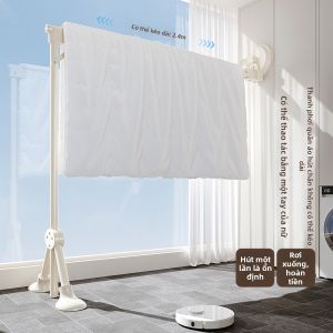 MINGZHI | Telescopic Suction Rotating Clothes Drying Rack