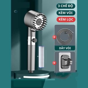 Vòi hoa sen tăng áp SHOWER HEAD mát xa 3 chế độ