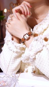 Sunlifex Jam Tangan Wanita Kuarsa Kasual Elegan Tali Kulit Korean style Jam Tangan Cewek