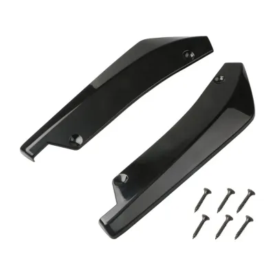 Car Rear Bumper Lip Diffuser Splitter Set Durable ABS Easy Installation with Screws Included Enhances Sporty Look Fits All Model