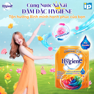 Combo Túi Nước Giặt Đậm Đặc Hygiene 3L x Nước Xả Vải Đậm Đặc Hygiene 3.5L - Hương Ánh Dương Hạnh Phúc