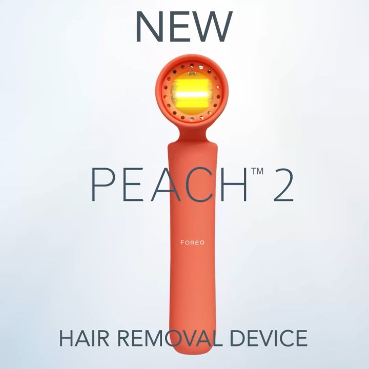 FOREO PEACH 2 IPL Hair Removal Device - Easy Permanent Hair Removal | Laser Hair Removal For Body & Face | Fast | Painless Hair Removal | Skin Cooling