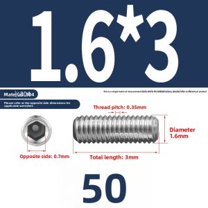 BAIRUITE | Stainless Steel Hex Socket Cap Screws M1.6 M2 M3 M4-M16