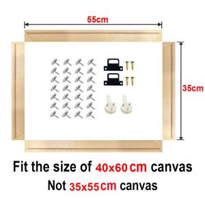 35x55cm Wood Frame For 40x60cm Canvas Oil Painting Picture Nature DIY Frame For Diamond Painting Picture Wall Art Decor