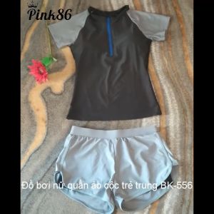 Bộ đồ bơi đồ tắm biển nữ quần áo cộc trẻ trung năng động BK-556a