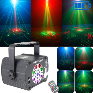 Đèn LED RGB UV DJ Disco 9 Thấu Kính Máy Chiếu Laser R&G 120 Mẫu Cho Tiệc Tùng Nhà Khiêu Vũ KTV Trang Trí Cửa Hàng Đèn Sân Khấu YFR90