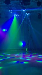 Moving Cyclone laser beam LED 4in1 Light light moving Laser sixbee effect buat panggung bar cafe discotik dj club malameye