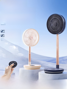 Airmate พัดลม Usb ที่เงียบสงบการไหลเวียนของอากาศน้ําหอมไล่ยุงแบบพับเก็บได้ชาร์จไร้สายระบบควบคุมปุ่มสัมผัสแนวตั้ง