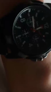 MGJ170 Jam Tangan Kanvas Pria Jam Analog Cowok Fashion