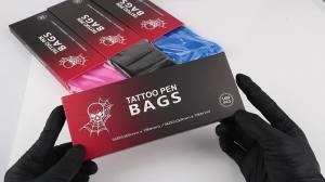 100Pcs Big Size Tattoo Machine Pen Cover Sleeves Plastic Tattoo Pen Bags Waterproof Protection Bags Tattoo Accessories