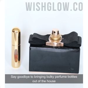 Wishglow Perfume Atomizer Fragrance Spray Travel Refillable Bottle