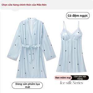 MiiOW | Bộ Đồ Ngủ Nữ Mỏng Có Lót Mùa Hè