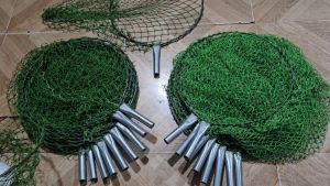 Vợt xúc cá khung sắt mắt lưới to đường kính rộng 35cm giá rẻ