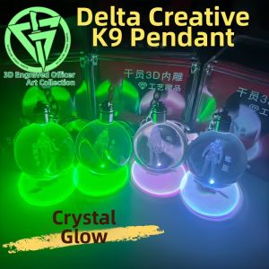 BEIDIANNI | Glowing Delta Action Inspired Crystal Keychain