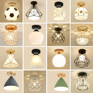 Modern Artistic Ceiling Light Hallway Corridor Entryway Bedroom American Style Creative Top Mount Lighting for Home Decor